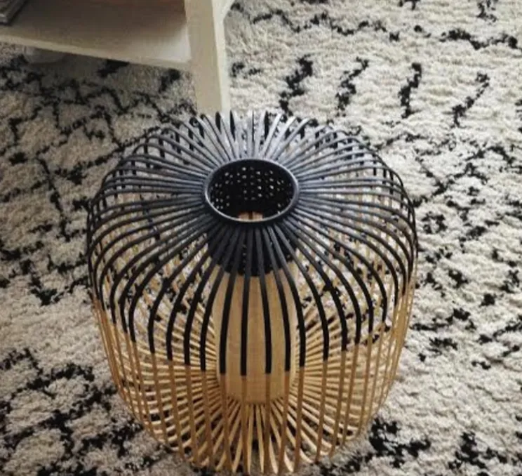 Suspension, Bamboo Light M, noir, H40cm, Ø45cm - Forestier