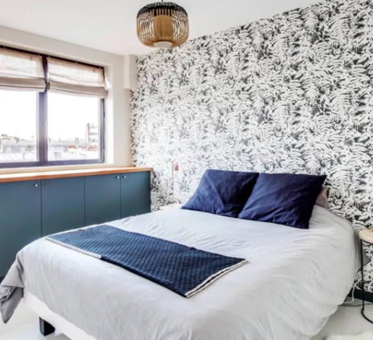 Suspension, Bamboo light outdoor S, noir, Ø35cm, H23cm - Forestier