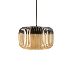 Suspension, Bamboo Light S, noir, H23cm, Ø35cm - Forestier
