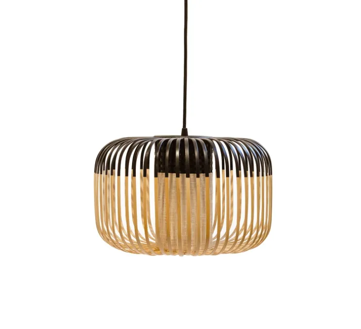 Suspension, Bamboo Light S, noir, H23cm, Ø35cm - Forestier