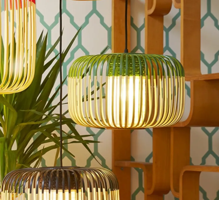 Suspension, Bamboo Light S, vert, Ø35cm, h23cm- Forestier