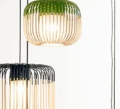 Suspension, Bamboo Light S, vert, Ø35cm, h23cm- Forestier