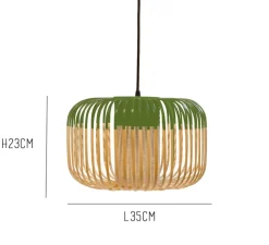 Suspension, Bamboo Light S, vert, Ø35cm, h23cm- Forestier