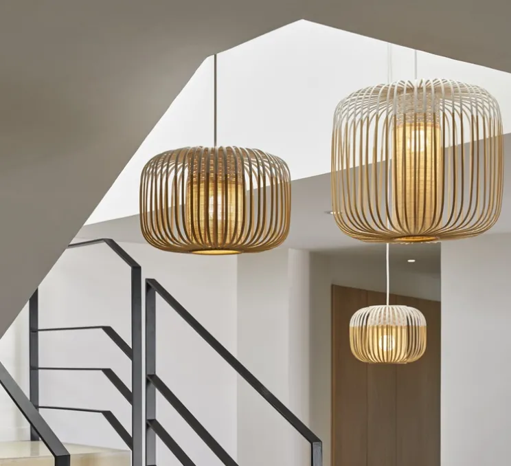 Suspension, Bamboo Light XS, blanc, Ø27cm, H20cm - Forestier