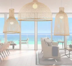 Suspension, Bamboo M1, naturel, Ø75cm, H47cm - Ay Illuminate