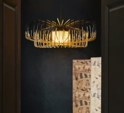 Suspension*Forestier Suspension, Bamboo Up and Down XXL, , Ø80cm, H26cm - noir