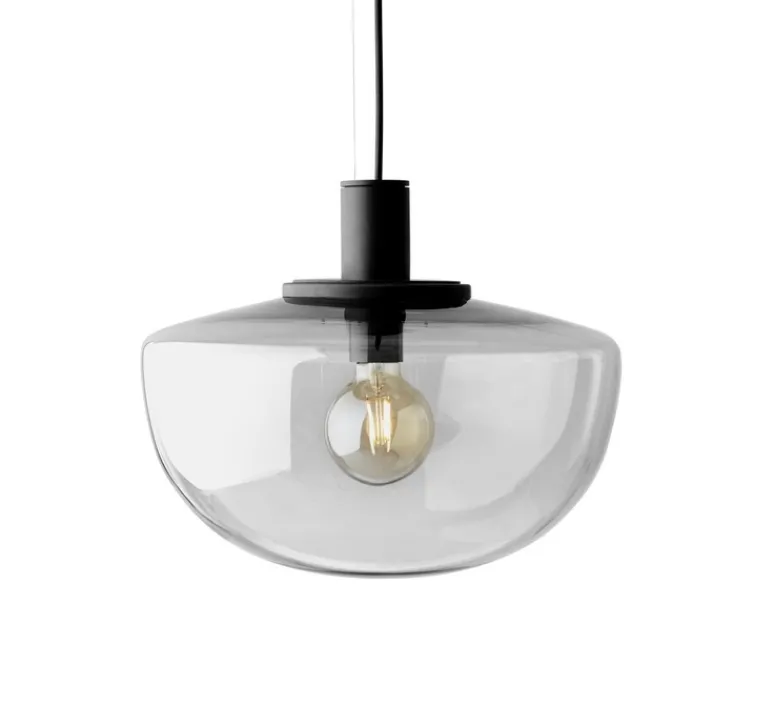 Suspension*Audo Copenhagen Suspension, Bank, , Ø35cm, H30cm - verre fumé, noir