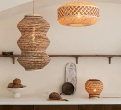 Suspension*Good&Mojo Suspension, Barbados XL, , Ø40cm, H69cm - naturel et marron