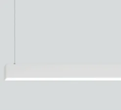 Suspension, Baso 40 opal, blanc, LED, dim, 3000K, 1330 lm, L60,9cm, H7,6cm - XAL