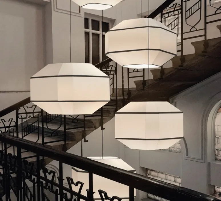 Suspension*ACB Suspension, Bauhaus 60 kit noir, , Ø60cm, H37,6cm - noir et blanc