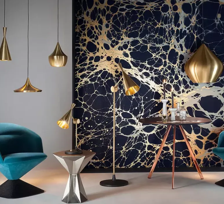 Suspension*Tom Dixon Suspension, Beat Stout, , LED, dim, 3000k, 800 lm, Ø52cm, H50cm - laiton brossé