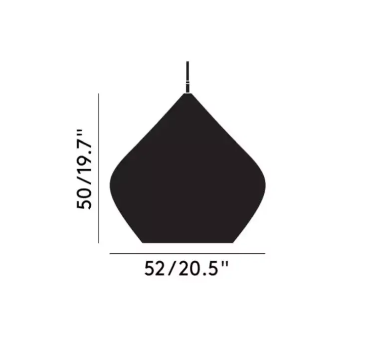 Suspension, Beat Stout, noir mat, laiton, LED, dim, 3000k, 800 lm, Ø52cm, H50cm - Tom Dixon