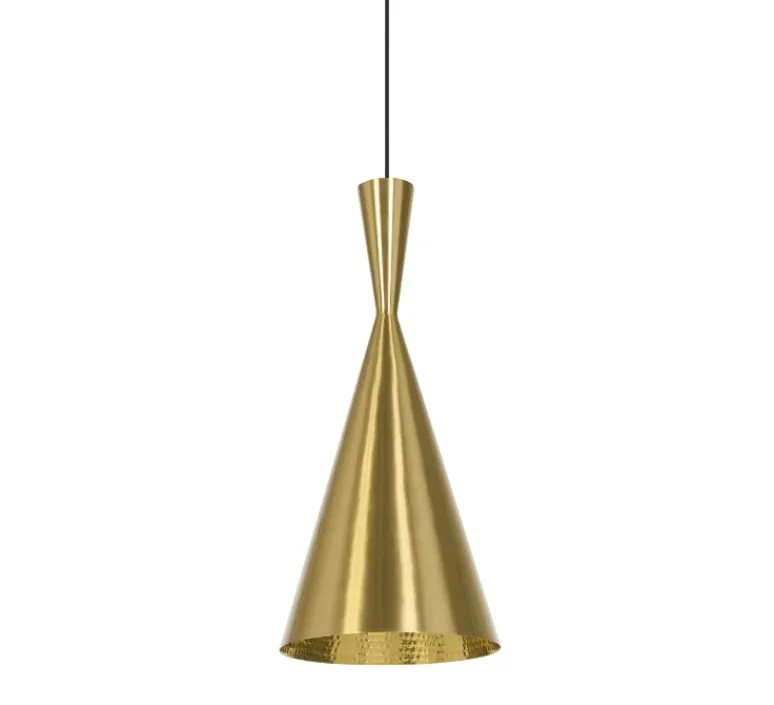 Suspension*Tom Dixon Suspension, Beat Tall, , LED, dim, 3000k, 800 lm, Ø19cm, H36cm - laiton brossé