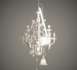 Suspension*Karman Suspension, Beautiful Mess, , Ø70cm, H180cm - blanc mat