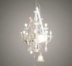 Suspension*Karman Suspension, Beautiful Mess, , Ø70cm, H180cm - blanc mat