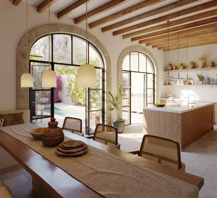 Suspension, Belfry 28, albâtre, laiton brossé, Ø28cm, H30cm - Contain