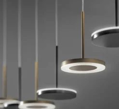 Suspension*Panzeri Suspension, Bella direct sans rosace, , IP40, LED, 2700K, 467lm, Ø10,1cm, H14cm - noir