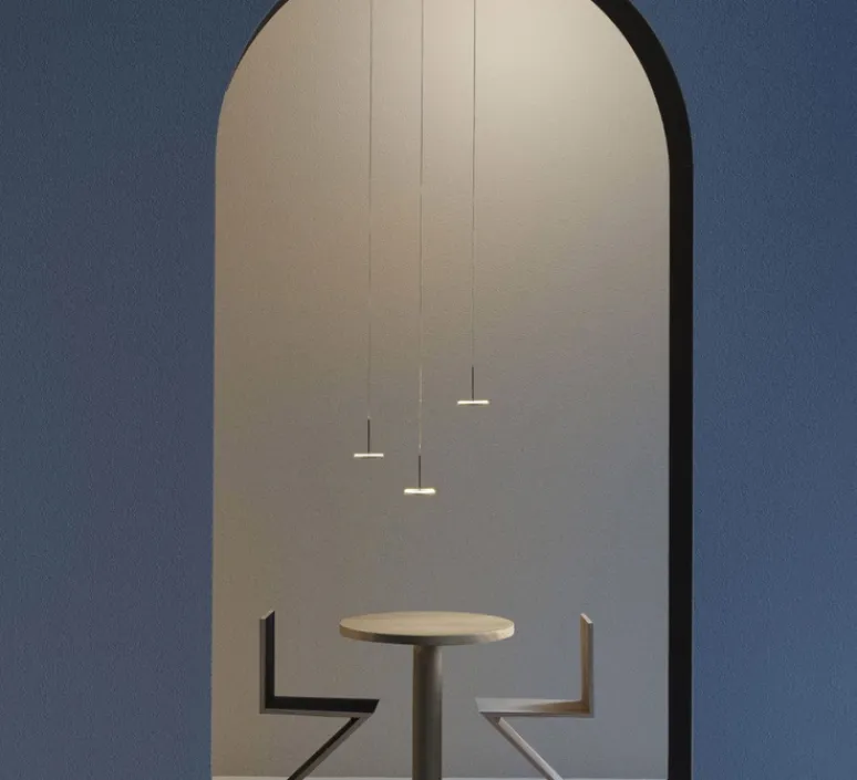 Suspension*Panzeri Suspension, Bella direct sans rosace, , IP40, LED, 2700K, 467lm, Ø10,1cm, H14cm - bronze