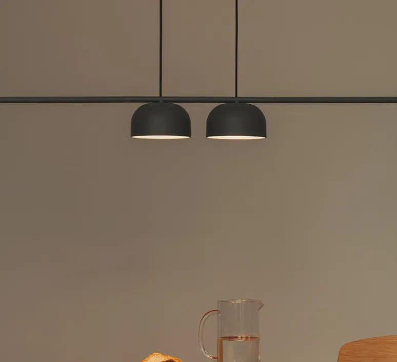Suspension*Nexia Suspension, Belle 09 semi, , LED, 2700K, 975 lm, H300cm, L150,2cm - Noir graphite