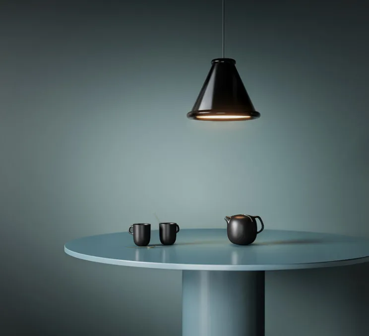 Suspension, Belle, noir , LED, dim, 2700K, 581 lm, Ø36cm, H28,5cm - Belid