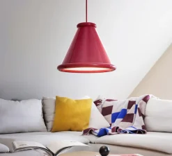 Suspension, Belle, Rouge violet, LED, dim, 2700K, 581 lm, Ø36cm, H28,5cm - Belid