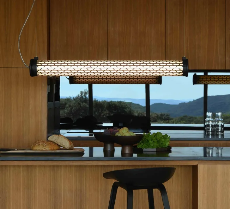 Suspension*Sammode Suspension, Belleville, coal, Dimmable Casambi, LED, L130cm, H13cm, IP68, 2700K - noir