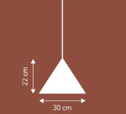 Suspension, Benjamin, noir, Ø30cm, H20cm - Frandsen