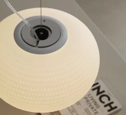 Suspension, Bianca Grande, blanc, Ø50cm, H35cm - Fontana Arte