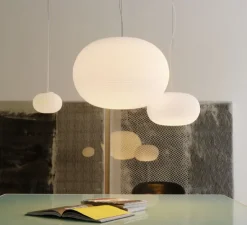 Suspension, Bianca Piccola, blanc, Ø16cm, H11,5cm - Fontana Arte