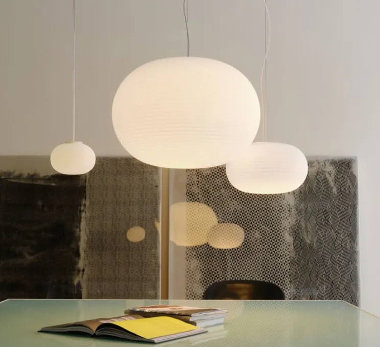 Suspension, Bianca Piccola, blanc, Ø16cm, H11,5cm - Fontana Arte