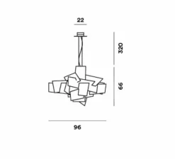 Suspension*Foscarini Suspension, Big Bang, , L96cm, H66cm - rouge