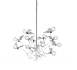 Suspension*Ingo Maurer Suspension, Birdie LED, , Ø70cm, H100cm - blanc, transparent