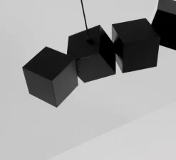 Suspension, Blockchain 11, noir, 3000K, L120cm, H13,4cm - Oblure