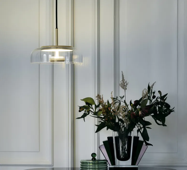 Suspension*Nuura Suspension, Blossi 1, , 2418K, 162lm, Ø23cm, H15cm - or, transparent