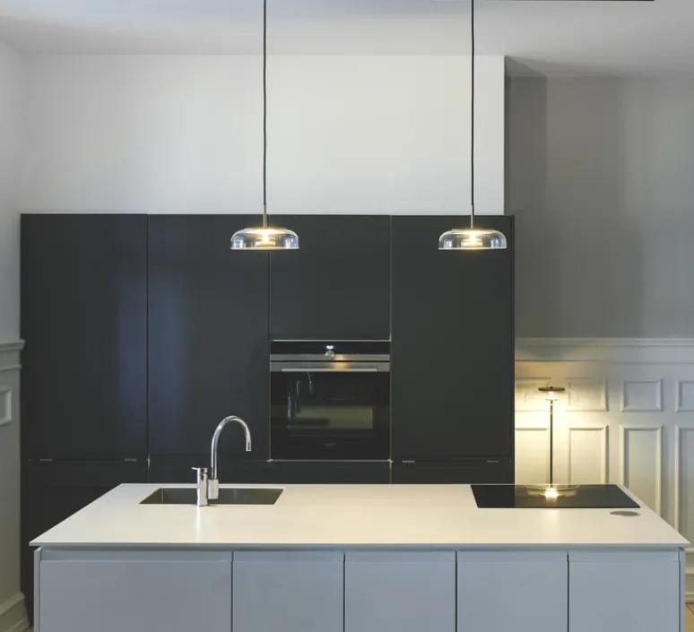 Suspension*Nuura Suspension, Blossi 1, , 2418K, 162lm, Ø23cm, H15cm - or, transparent