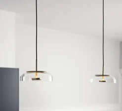 Suspension*Nuura Suspension, Blossi 1, , 2418K, 162lm, Ø23cm, H15cm - or, transparent