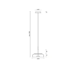Suspension*Nuura Suspension, Blossi 1, , 2418K, 162lm, Ø23cm, H15cm - or, transparent