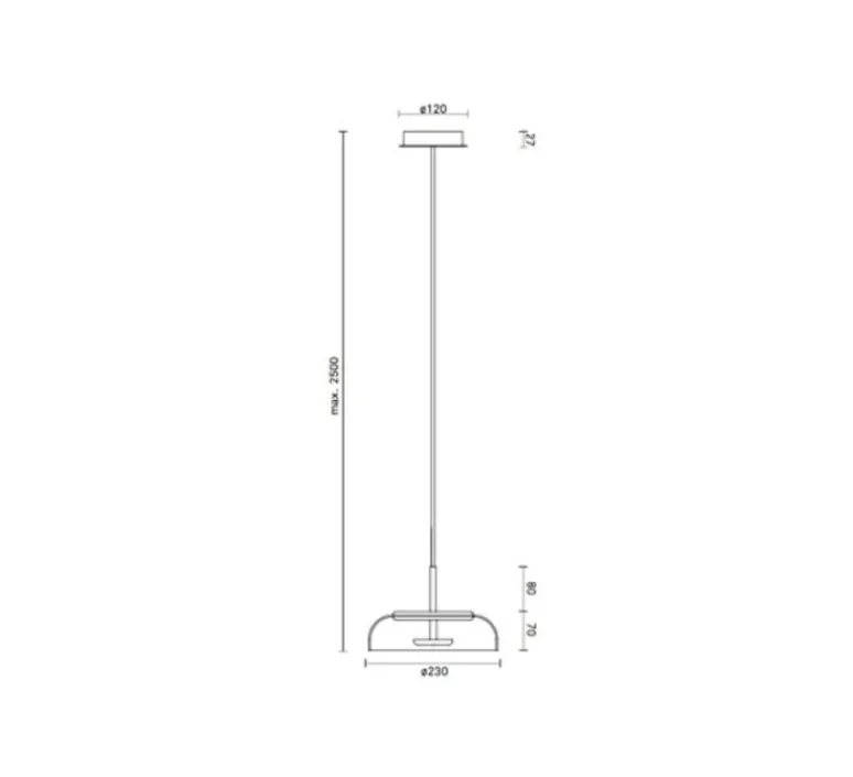 Suspension*Nuura Suspension, Blossi 1, , 2418K, 162lm, Ø23cm, H15cm - or, transparent