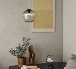 Suspension, Blown SW4, verre transparent, chrome, Ø23cm, H23cm - Andtradition