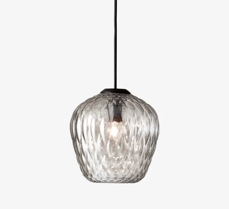 Suspension, Blown SW4, verre transparent, chrome, Ø23cm, H23cm - Andtradition