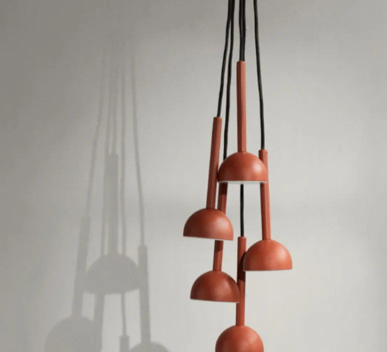 Suspension*Northern Suspension, Blush, rouille, LED, 3000k, 900lm, Ø9cm, H22cm - terracotta