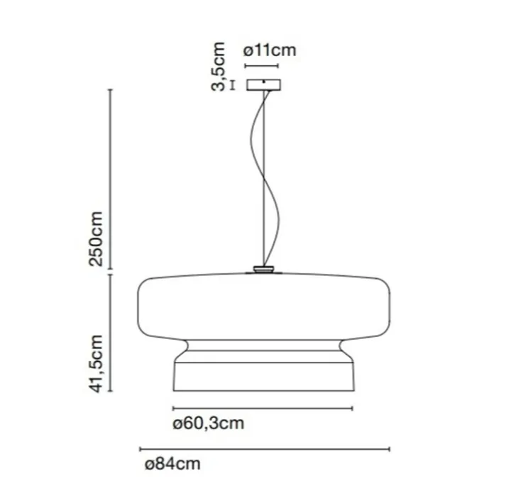 Suspension, Bohemia 84, violet, LED, 2700k, 1619lm, dim triac, Ø84cm, H41,5cm - Marset