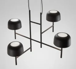 Suspension, Bol S/4L, noir, LED, dim, 2700K, 6720 lm, L83cm, H56cm - Bover