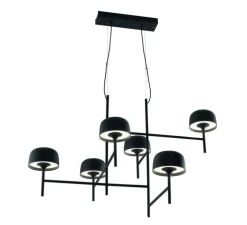 Suspension, Bol S/6L, noir, LED, dim, 2700K, 10080 lm, L114cm, H76cm - Bover