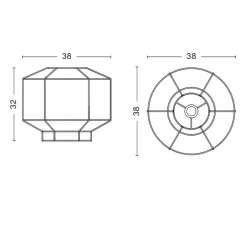 Suspension, Bonbon 380, crème glacée, rose, Ø38cm, H32cm - HAY