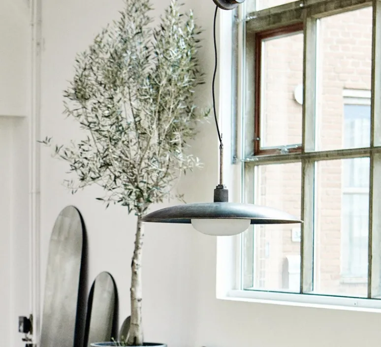 Suspension*House Doctor Suspension, Boston Antique brown, , Ø60cm, H7cm - marron vieilli