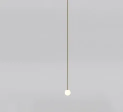 Suspension*Anastassiades Studio Suspension, Brass Architecturale 150, , Ø15cm - blanc et laiton