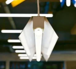 Suspension, brenda, blanc, L100cm, H15cm - Zangra