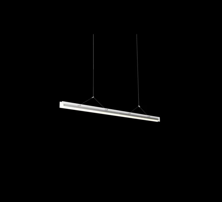 Suspension*Tonone Suspension, Bridge 150, , LED, dim, 2700K, 2058 lm, L149,5cm, H5,1cm - Blanc brouillard