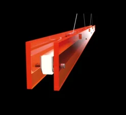 Suspension, Bridge 110, Orange lave, LED, dim, 2700K, 1492 lm, L110cm, H5,1cm - Tonone